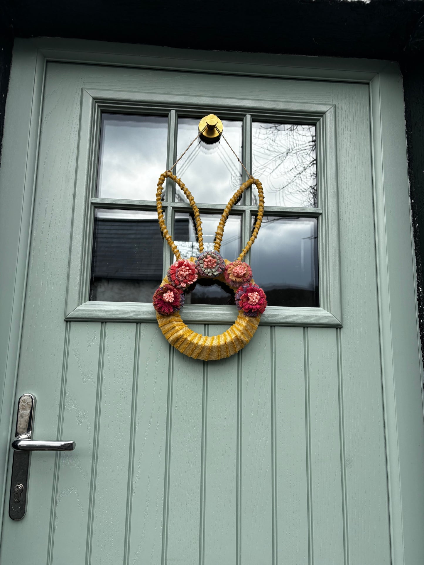Easter bunny Donegal Tweed Wreath