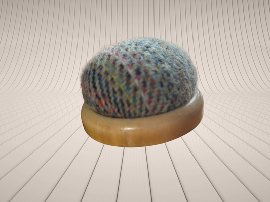 Tweed Pin Cushion - rainbow fleck