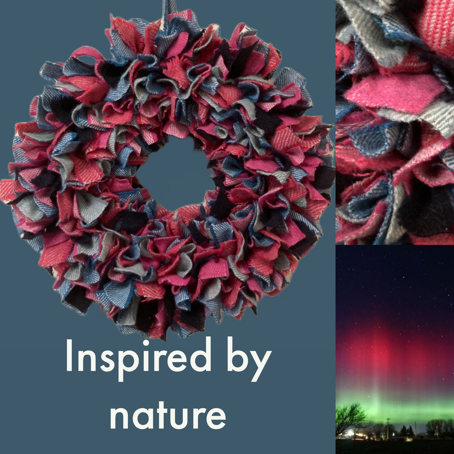 Luxury tweed wreath