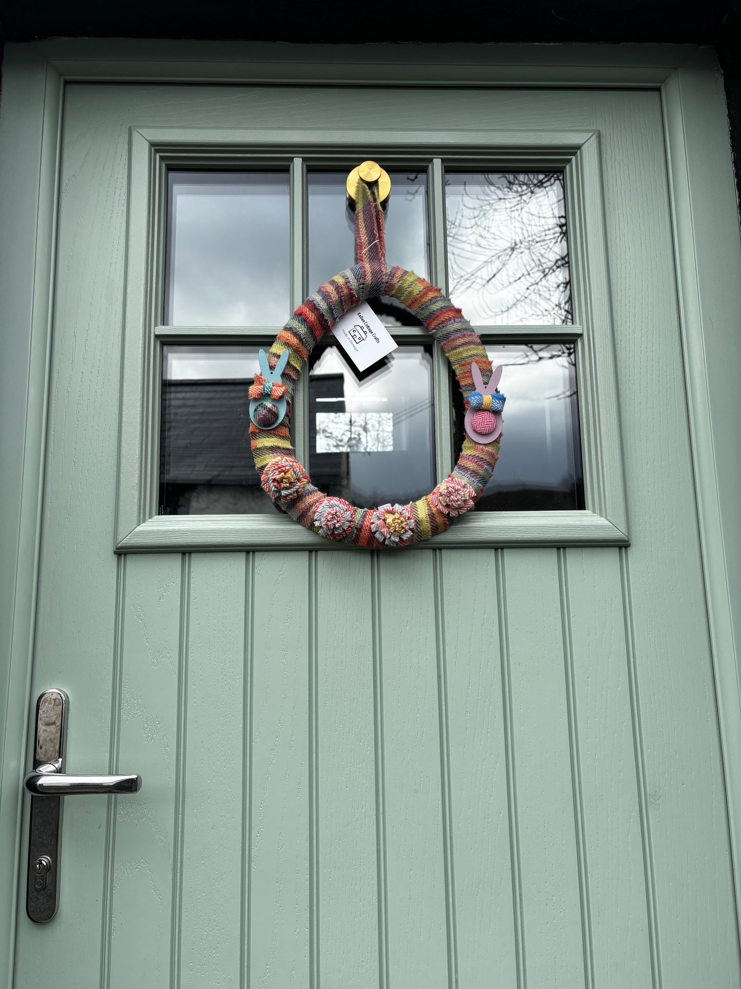 Easter Egg Donegal Tweed Wreath