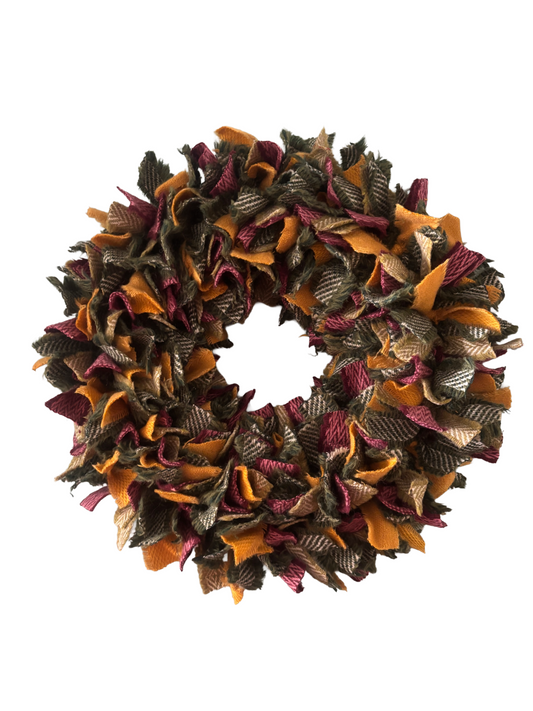 Luxury tweed wreath
