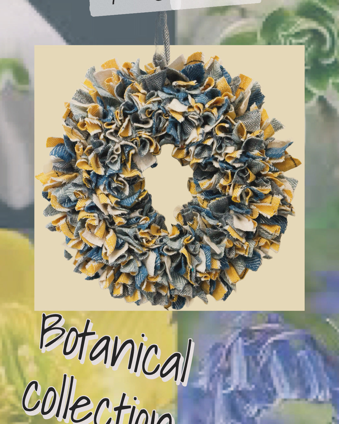 Luxury tweed wreath