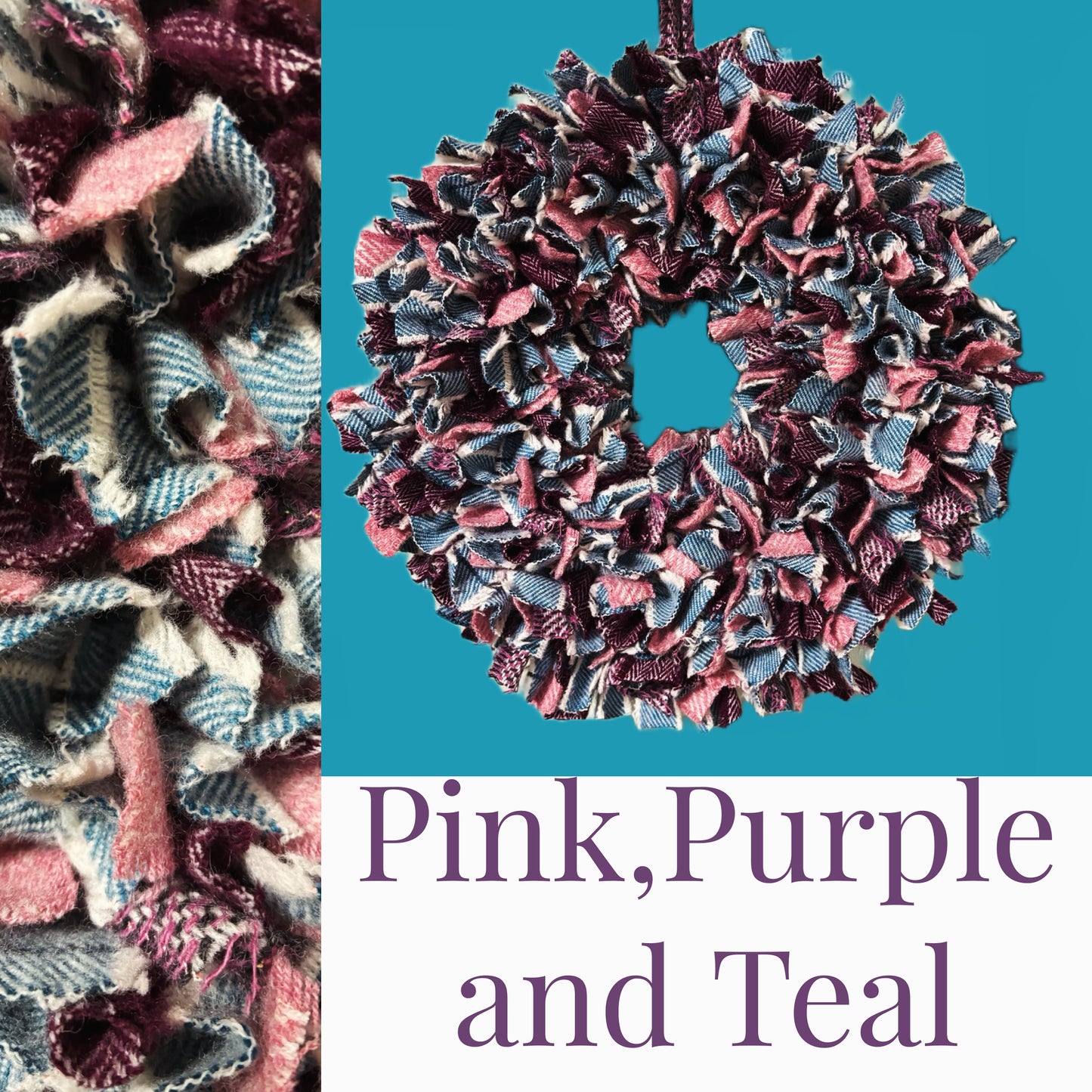 Luxury tweed wreath