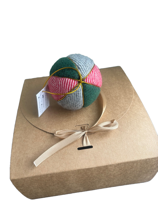 Luxury tweed baubles