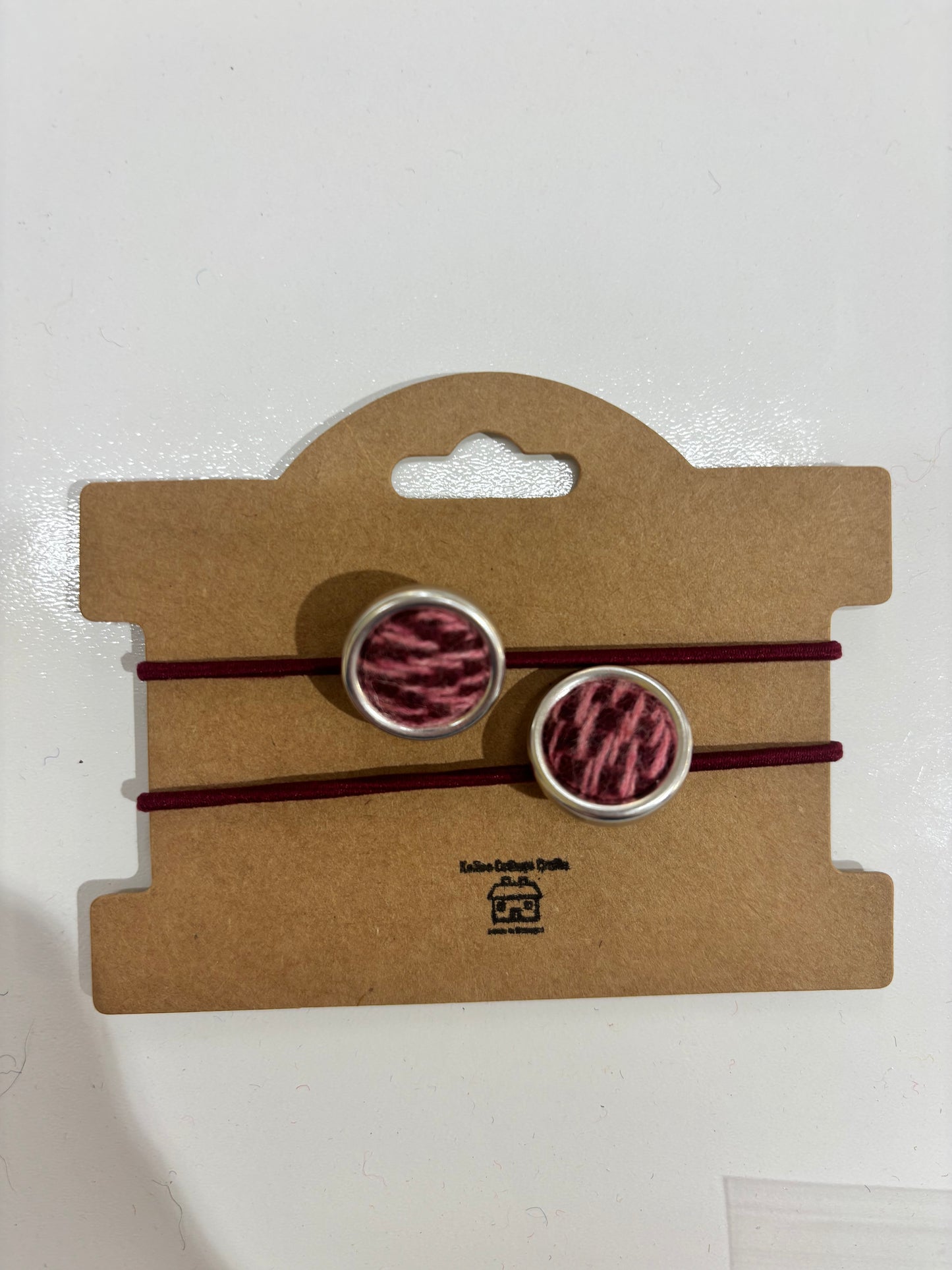 Tweed hair ties- pack of 2