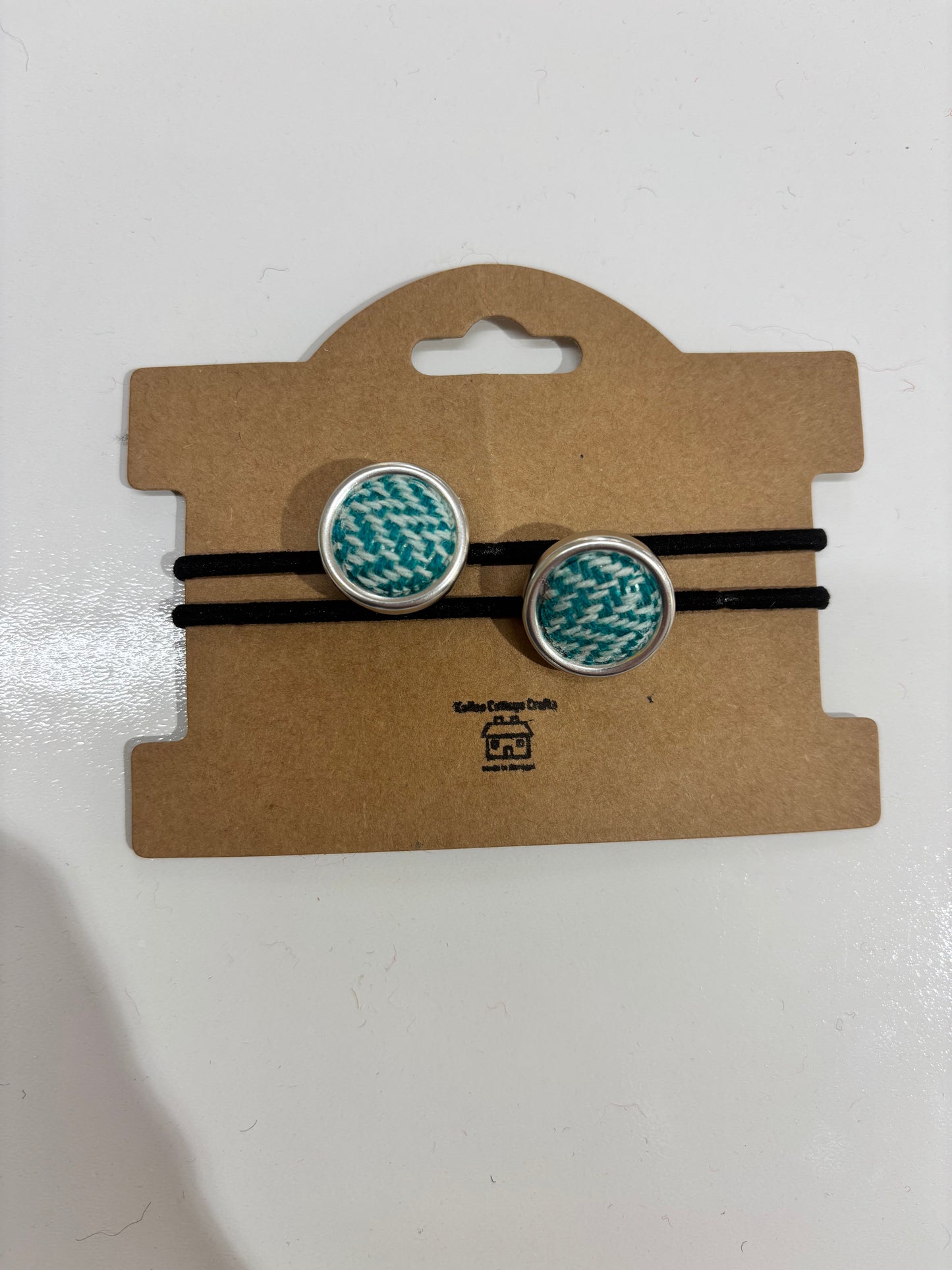 Tweed hair ties- pack of 2