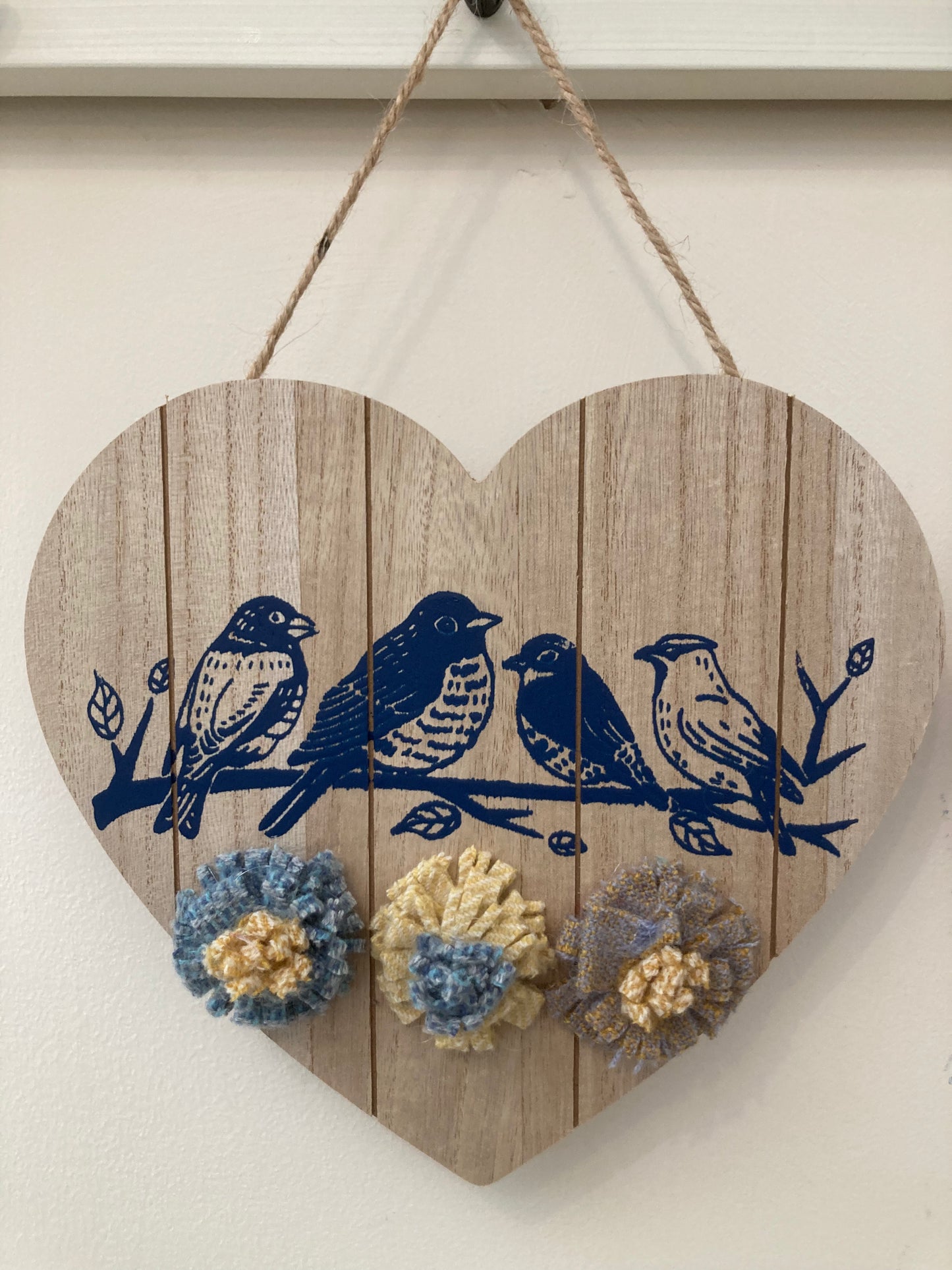 Wooden heart plaque