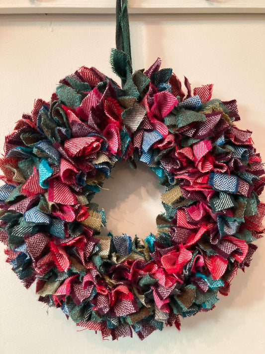 Luxury tweed wreath