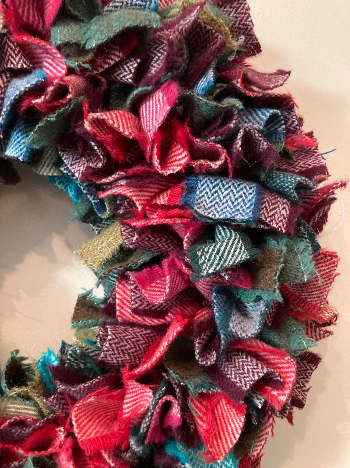 Luxury tweed wreath