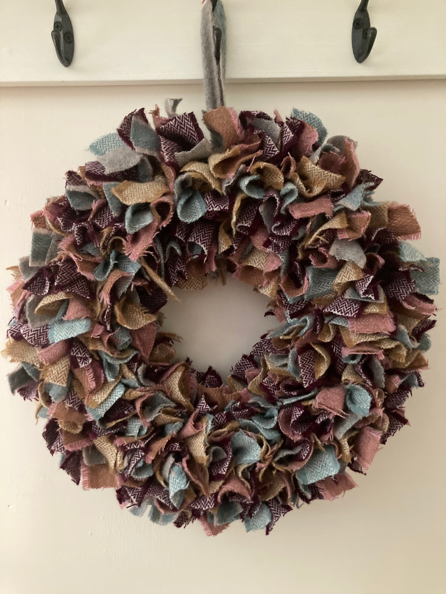 Luxury Tweed Wreath 13”