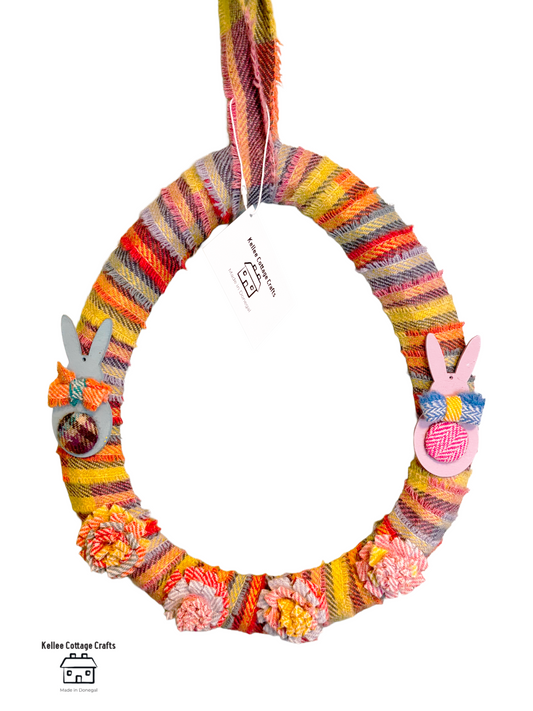 Easter Egg Donegal Tweed Wreath