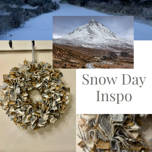 Luxury tweed wreath