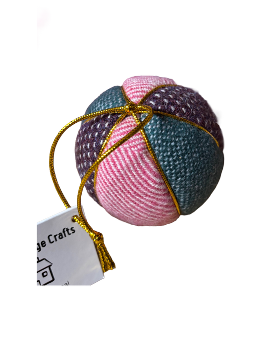Luxury tweed bauble