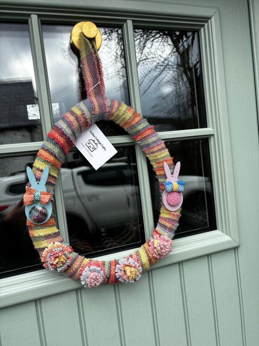 Easter Egg Donegal Tweed Wreath