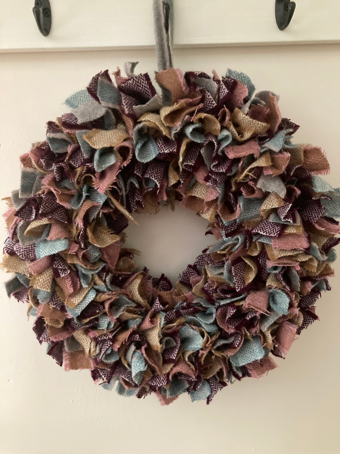 Luxury Tweed Wreath 13”
