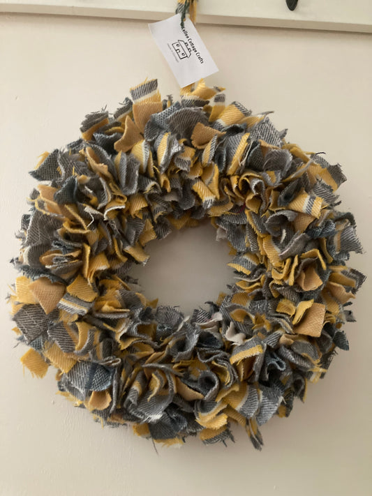 Luxury Tweed Wreath 12”